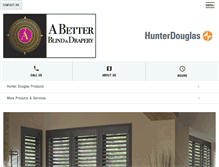 Tablet Screenshot of abetterblindanddrapery.com